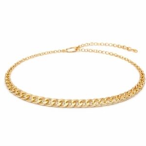 Gold Chunky Link Anklet | Bold Curb Chain Anklet | Trendy Statement Jewelry